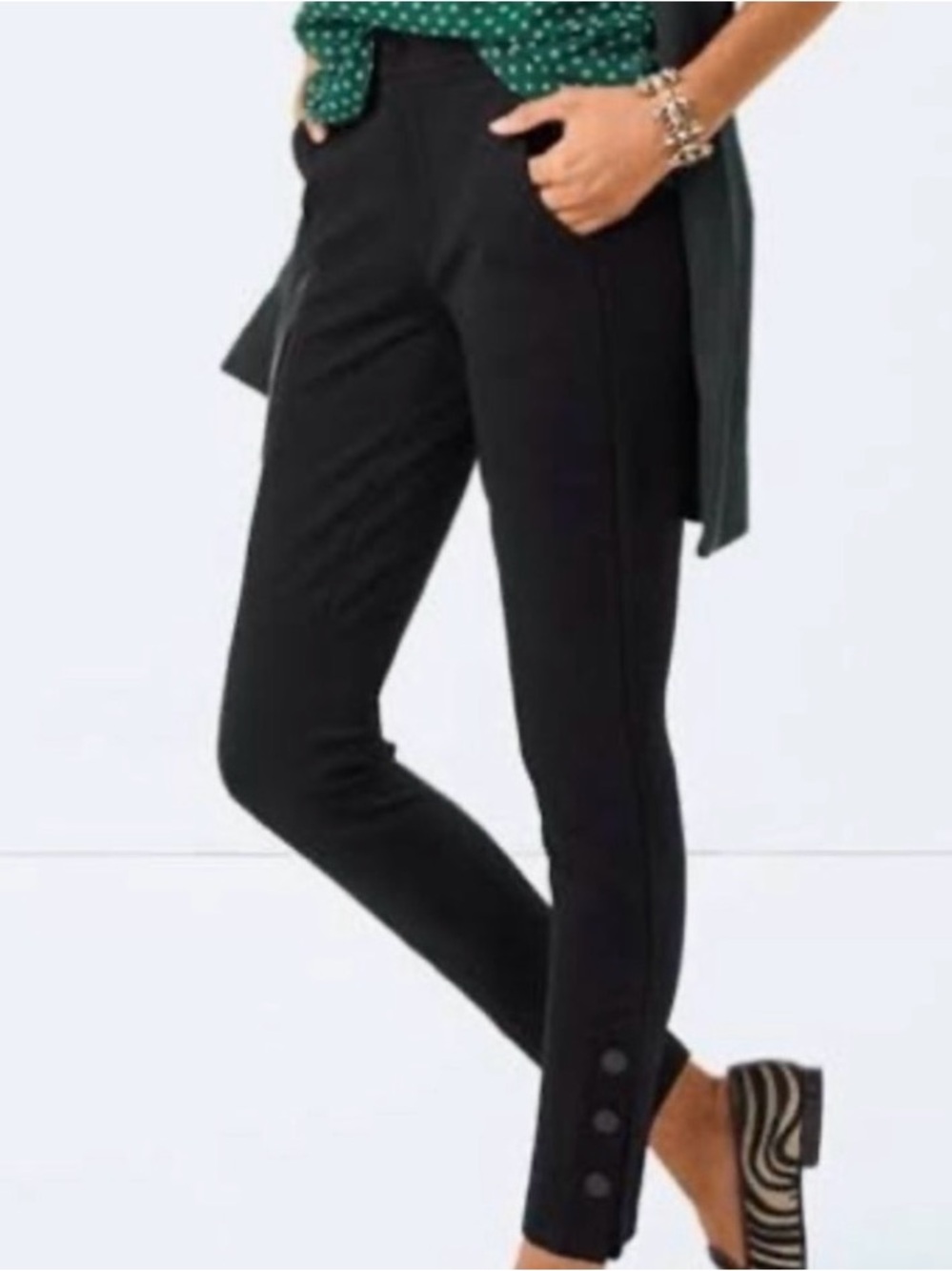 CAbi Women’s Black stretch evening trouser Pants